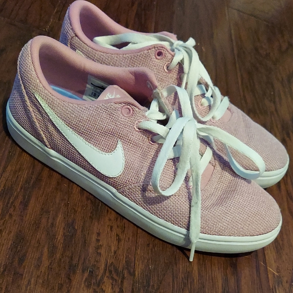 Nike SB Check Pink Canvas Sneakers 8.5